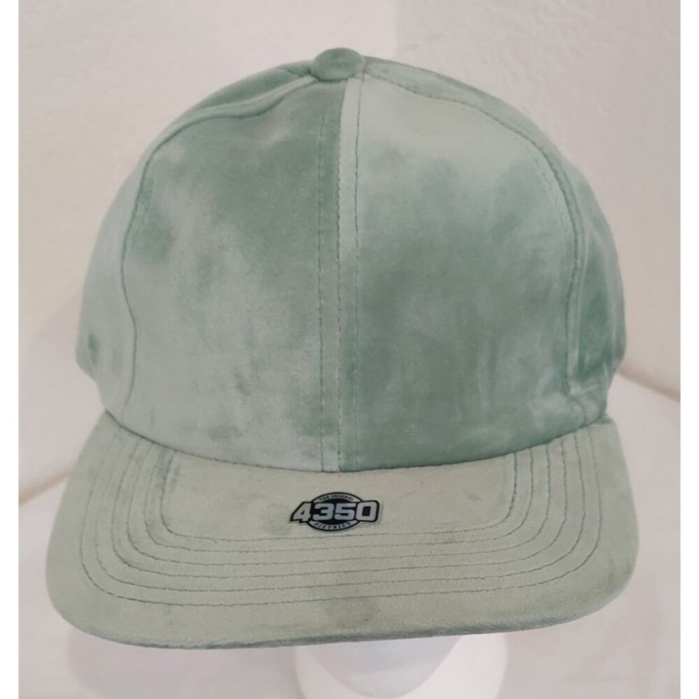 4350 District Women’s Solid Velvet Green Baseball Cap One Size Adjustable Back